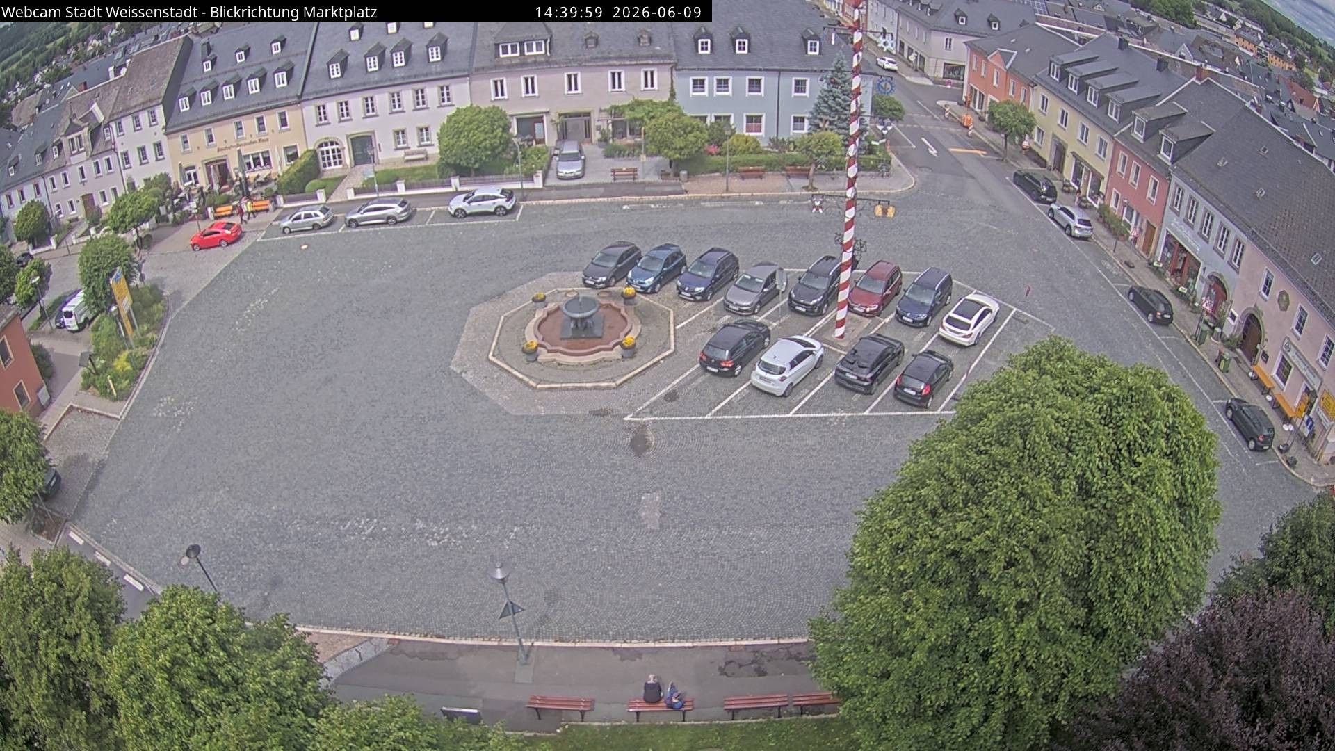 Archiv Foto Webcam Marktplatz Weißenstadt