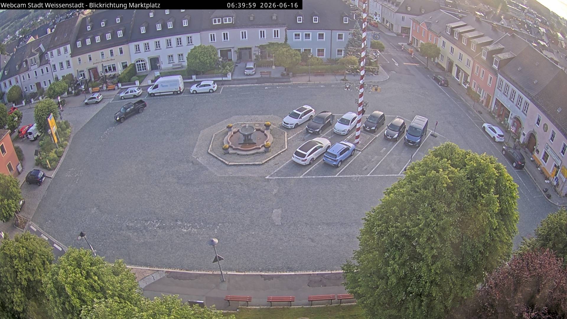 Archiv Foto Webcam Marktplatz Weißenstadt