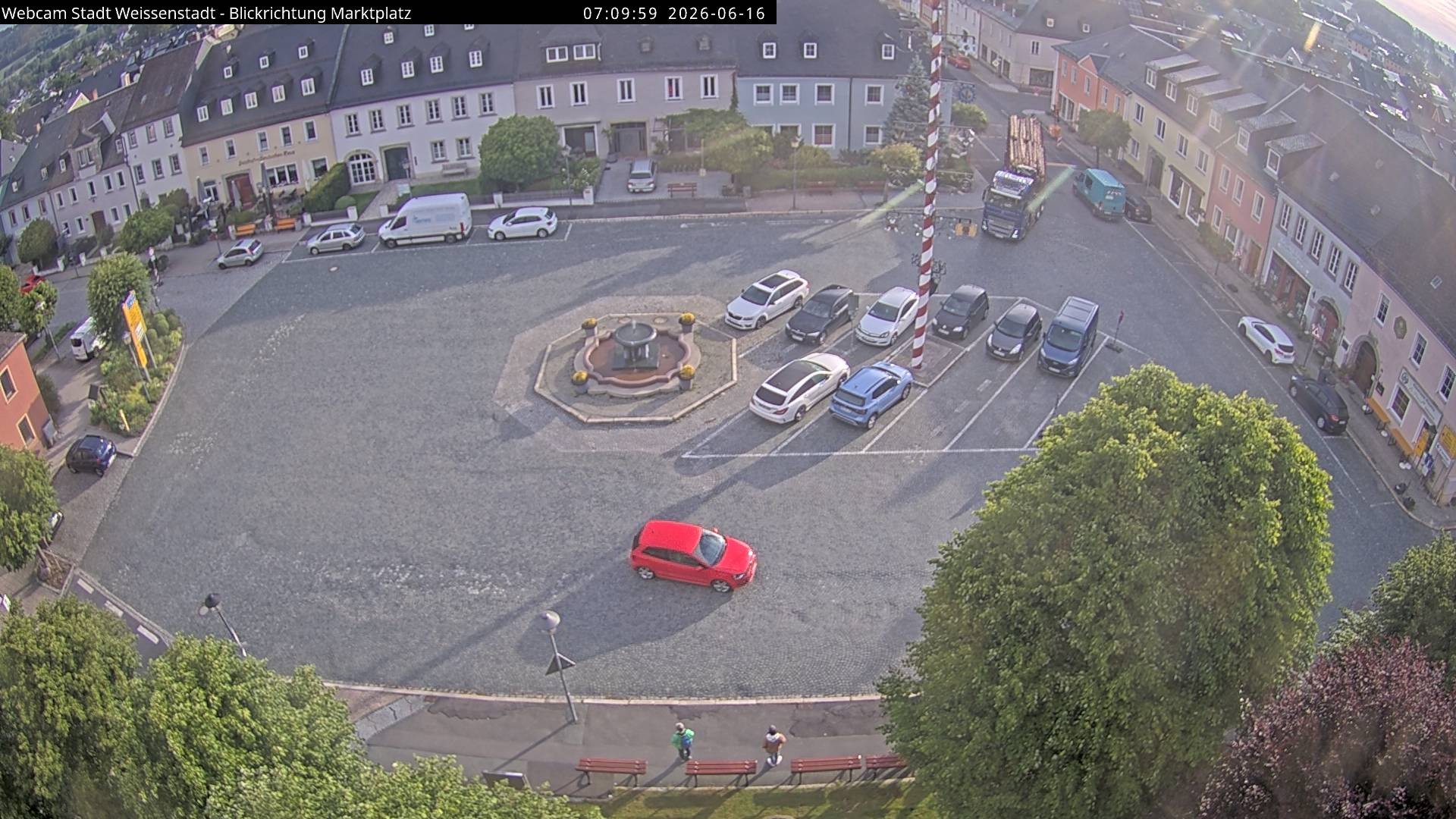 Archiv Foto Webcam Marktplatz Weißenstadt
