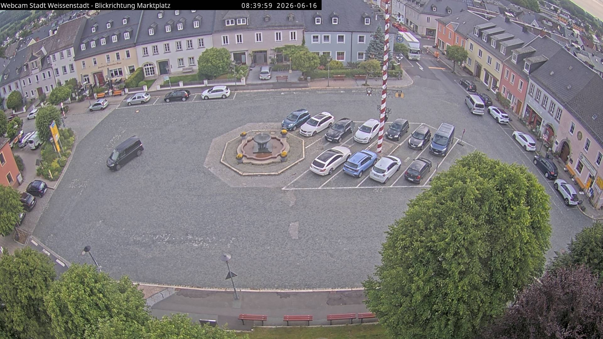 Archiv Foto Webcam Marktplatz Weißenstadt