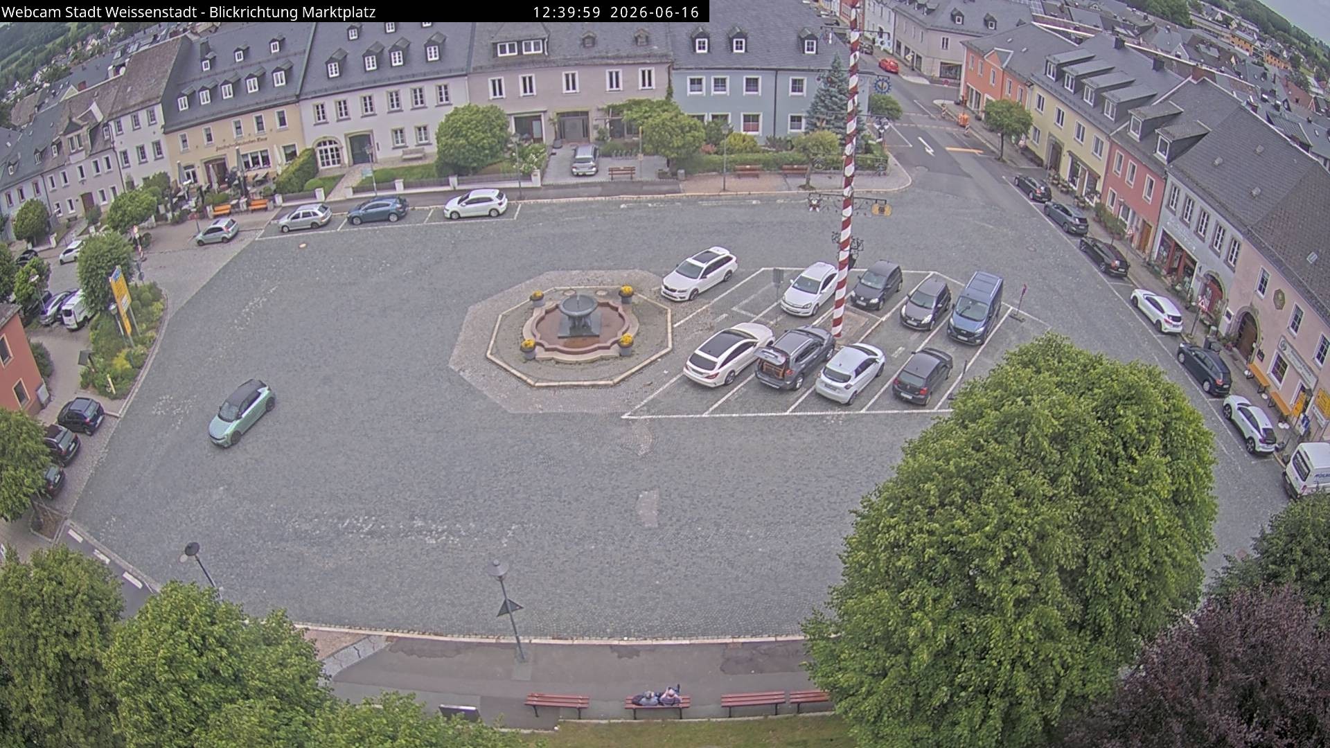Archiv Foto Webcam Marktplatz Weißenstadt