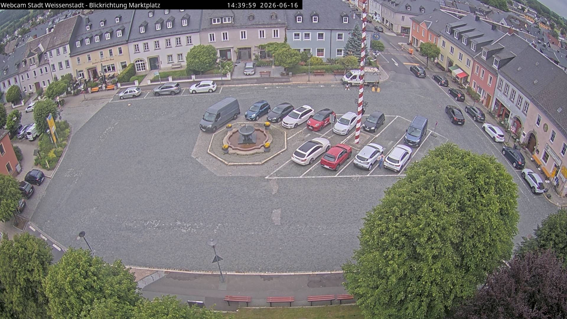 Archiv Foto Webcam Marktplatz Weißenstadt