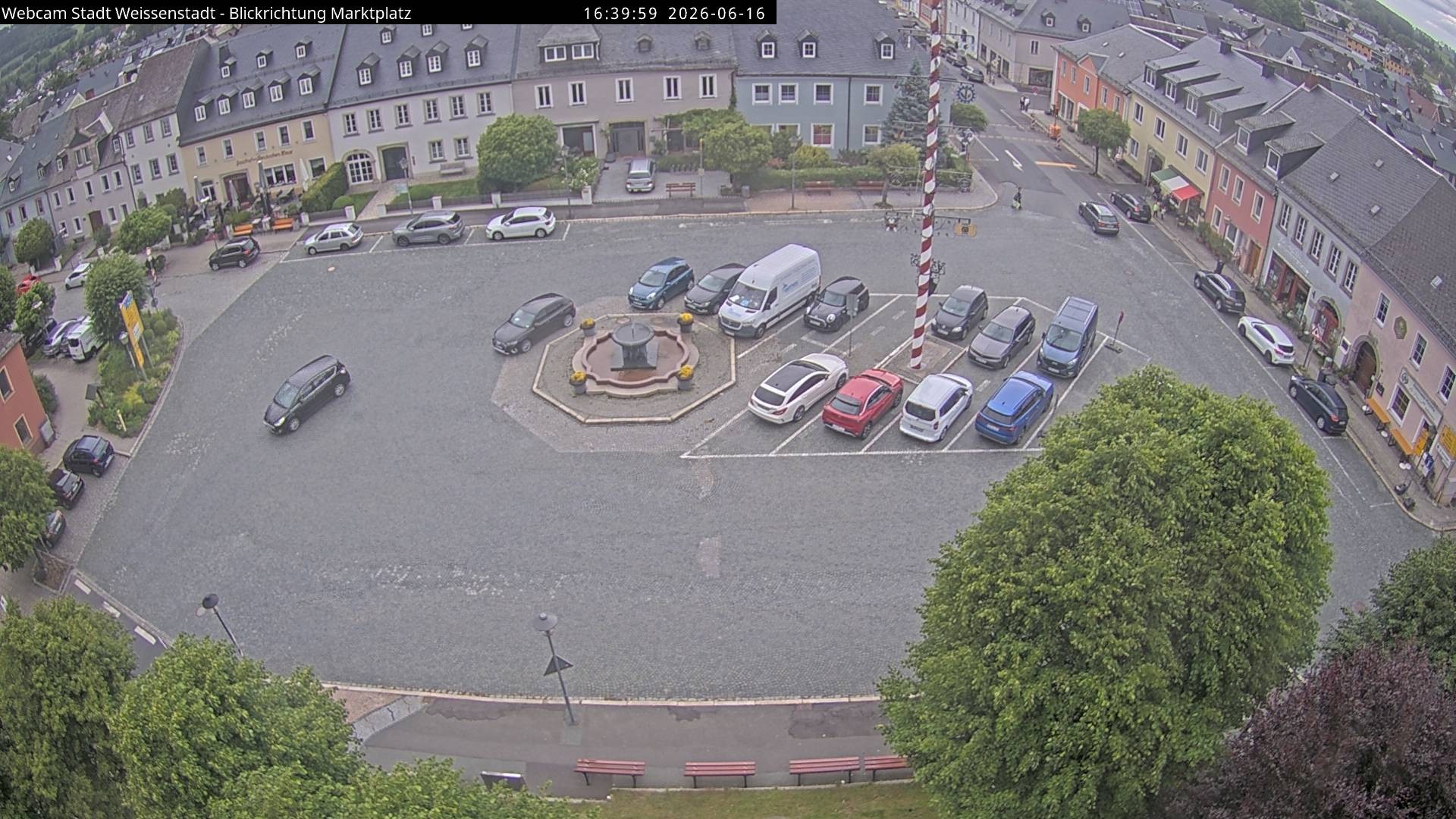 Archiv Foto Webcam Marktplatz Weißenstadt