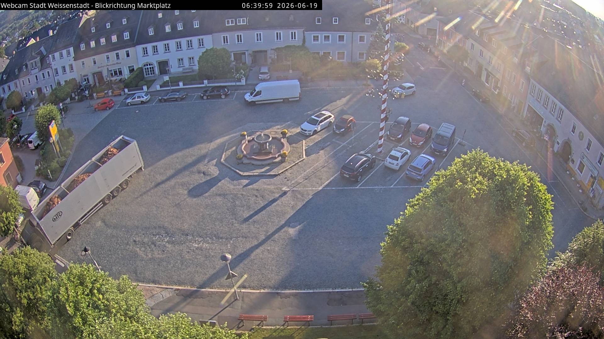 Archiv Foto Webcam Marktplatz Weißenstadt