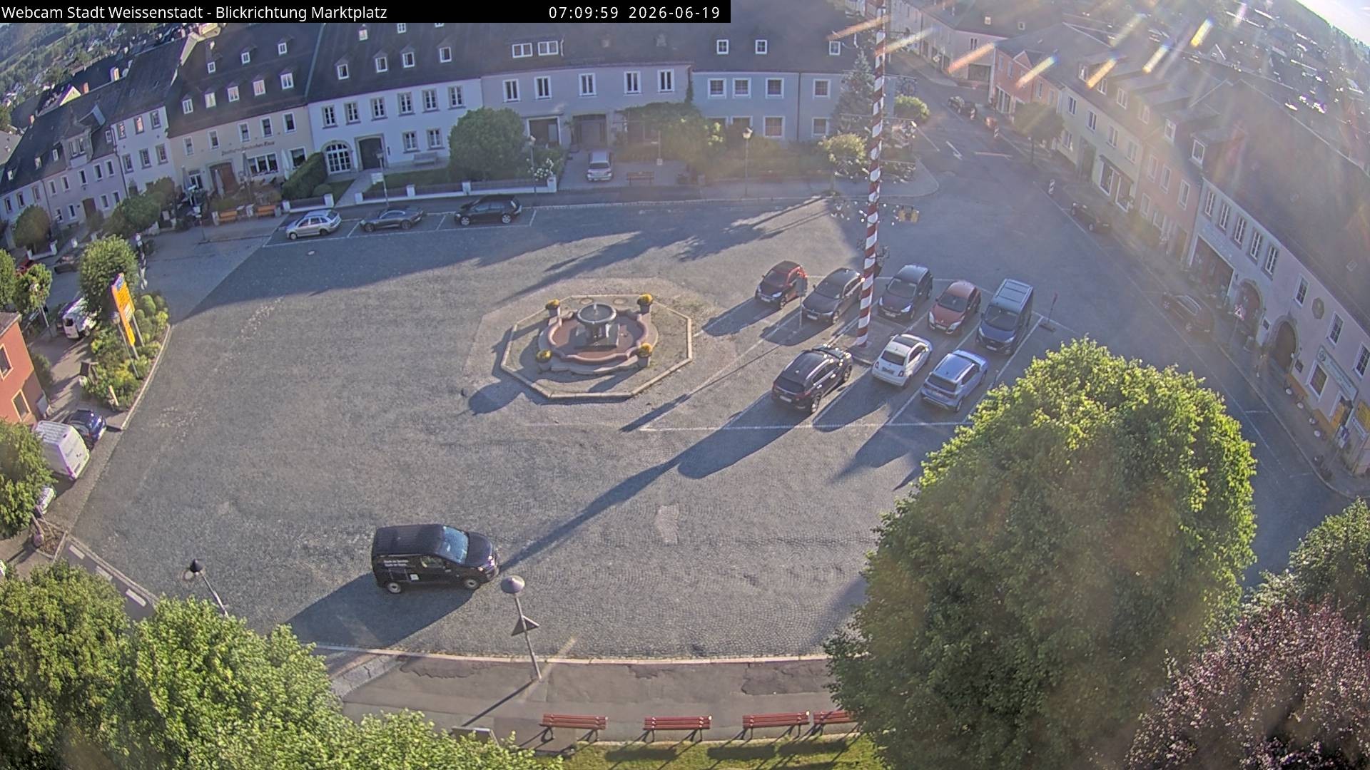Archived image Webcam Weißenstadt Market Place