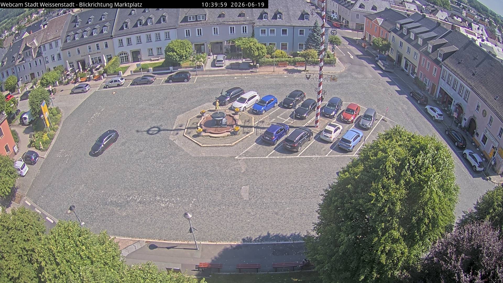 Archiv Foto Webcam Marktplatz Weißenstadt