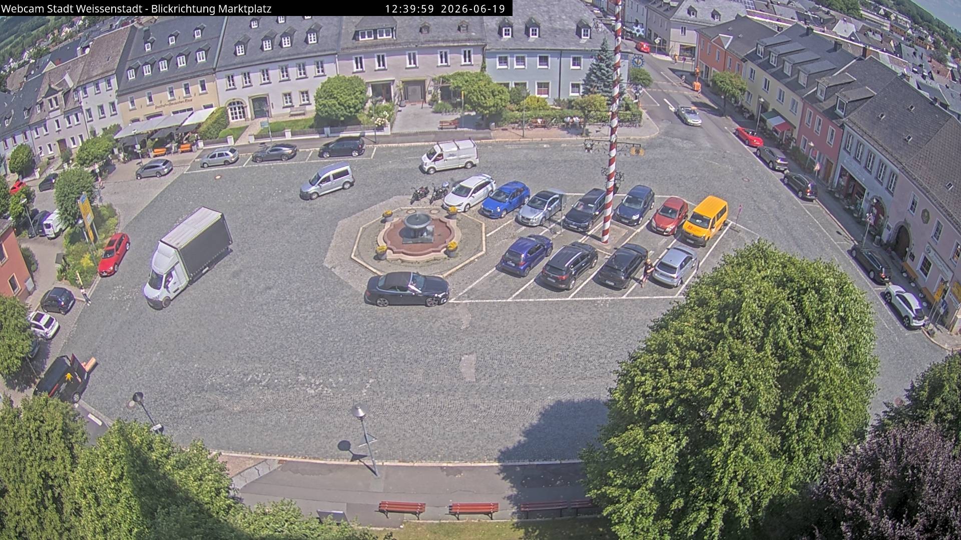 Archiv Foto Webcam Marktplatz Weißenstadt