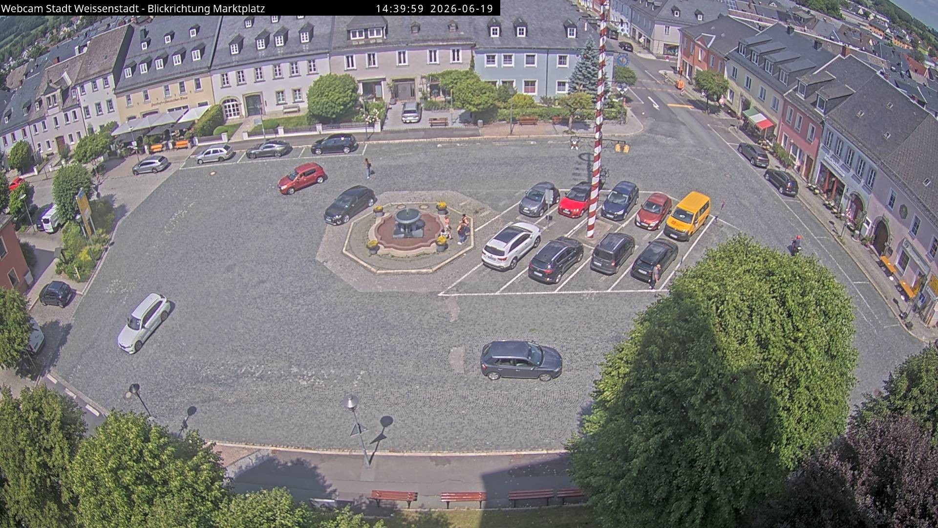 Archiv Foto Webcam Marktplatz Weißenstadt