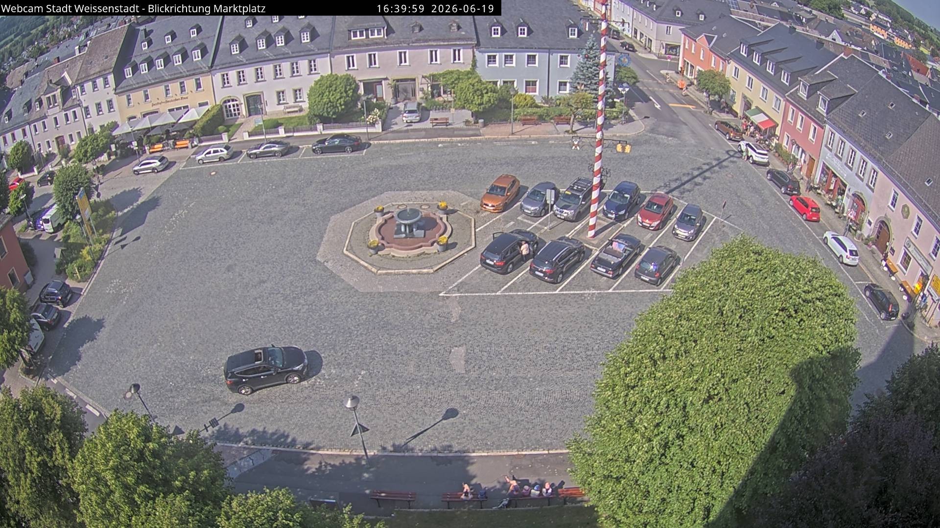 Archiv Foto Webcam Marktplatz Weißenstadt