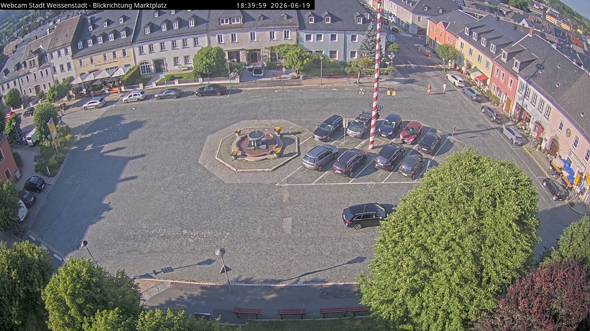 Archiv Foto Webcam Marktplatz Weißenstadt