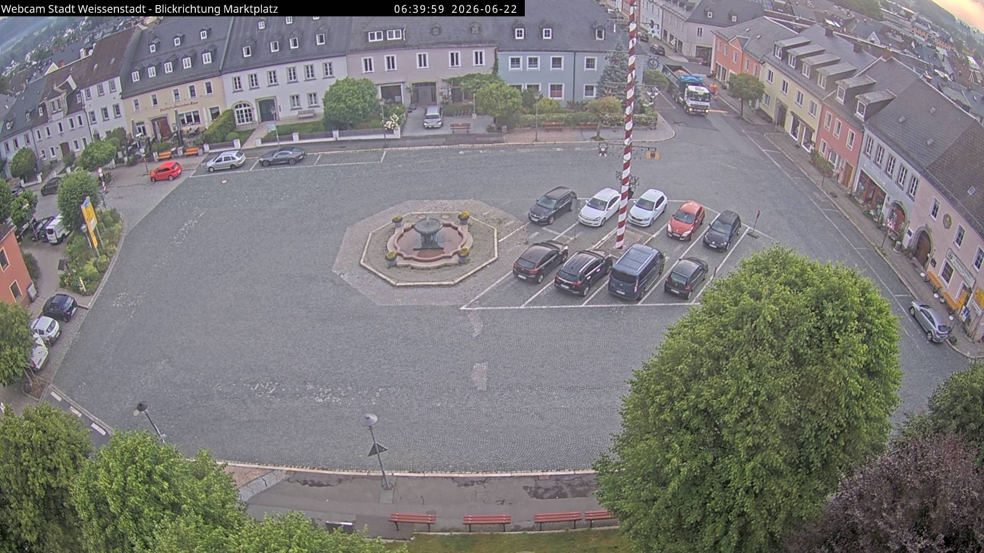 Archiv Foto Webcam Marktplatz Weißenstadt