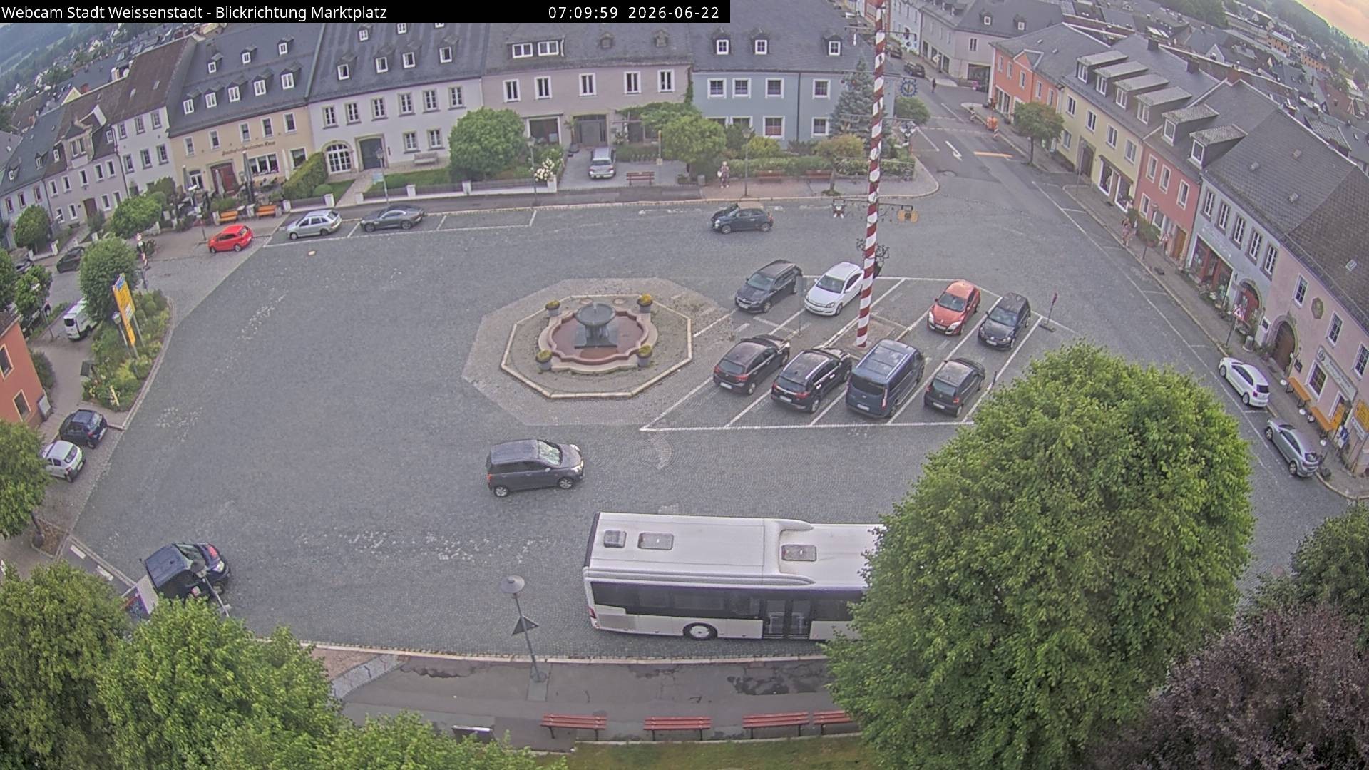 Archiv Foto Webcam Marktplatz Weißenstadt