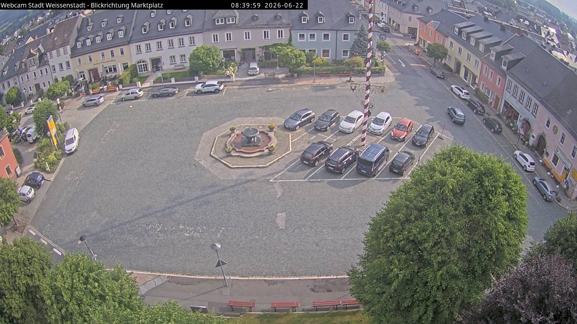 Archiv Foto Webcam Marktplatz Weißenstadt