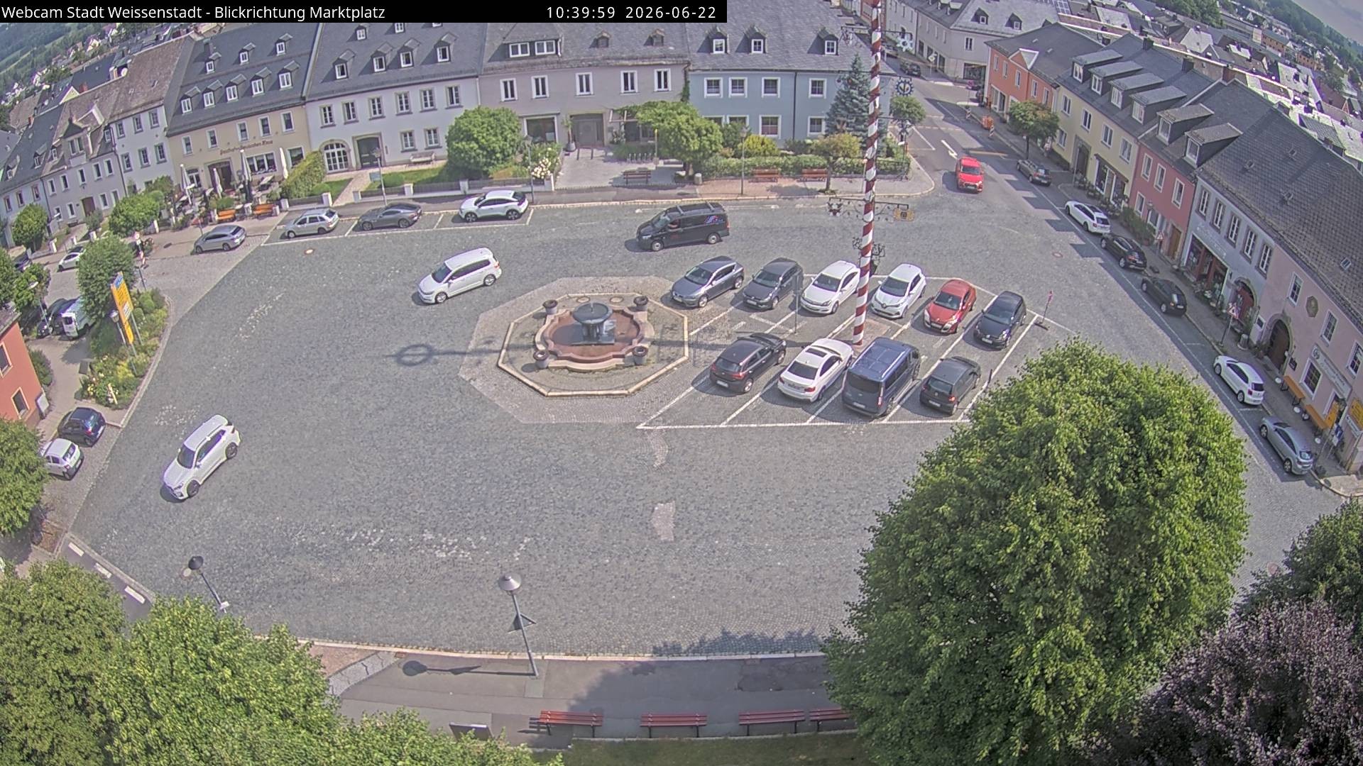 Archiv Foto Webcam Marktplatz Weißenstadt