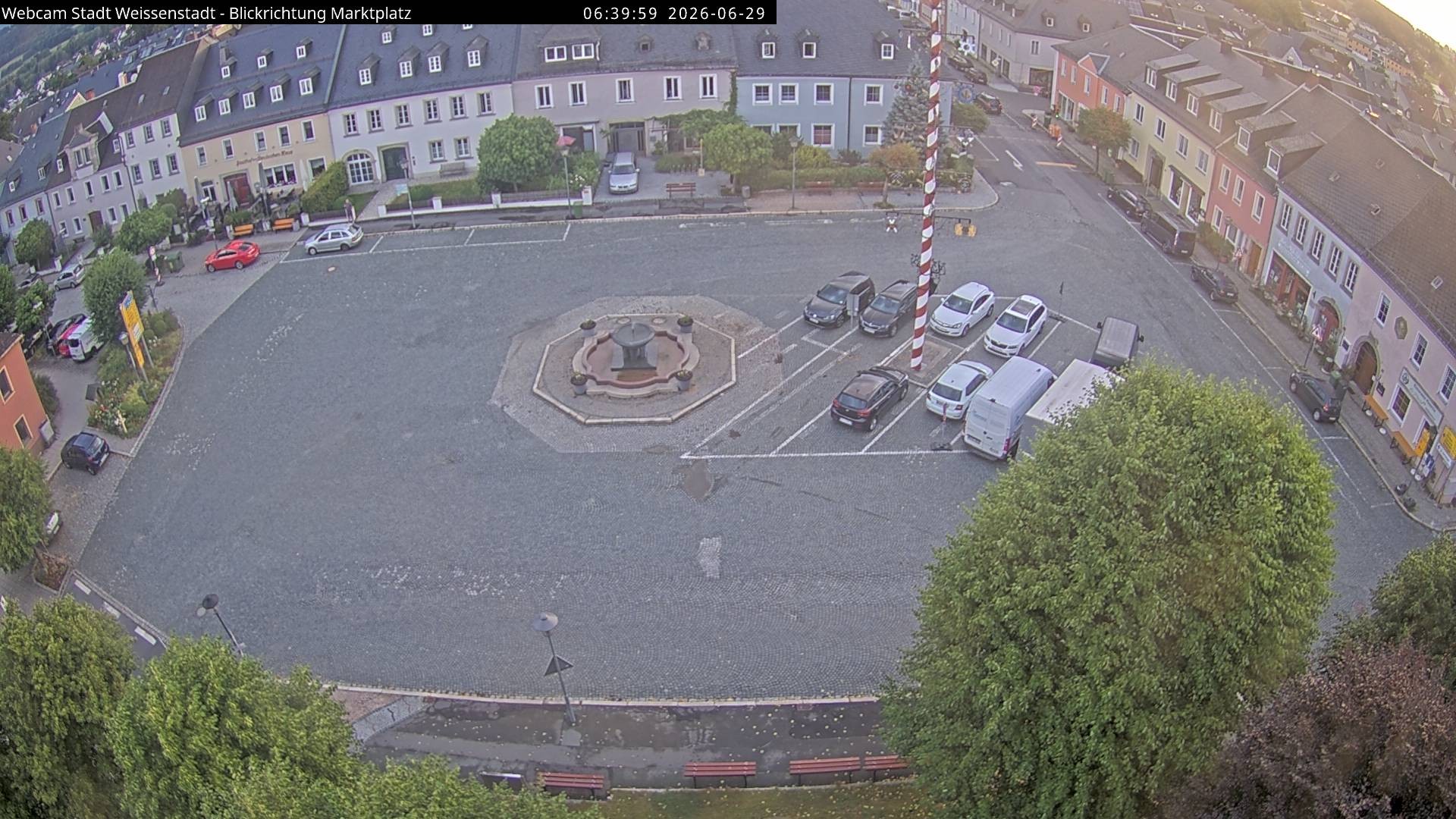 Archiv Foto Webcam Marktplatz Weißenstadt