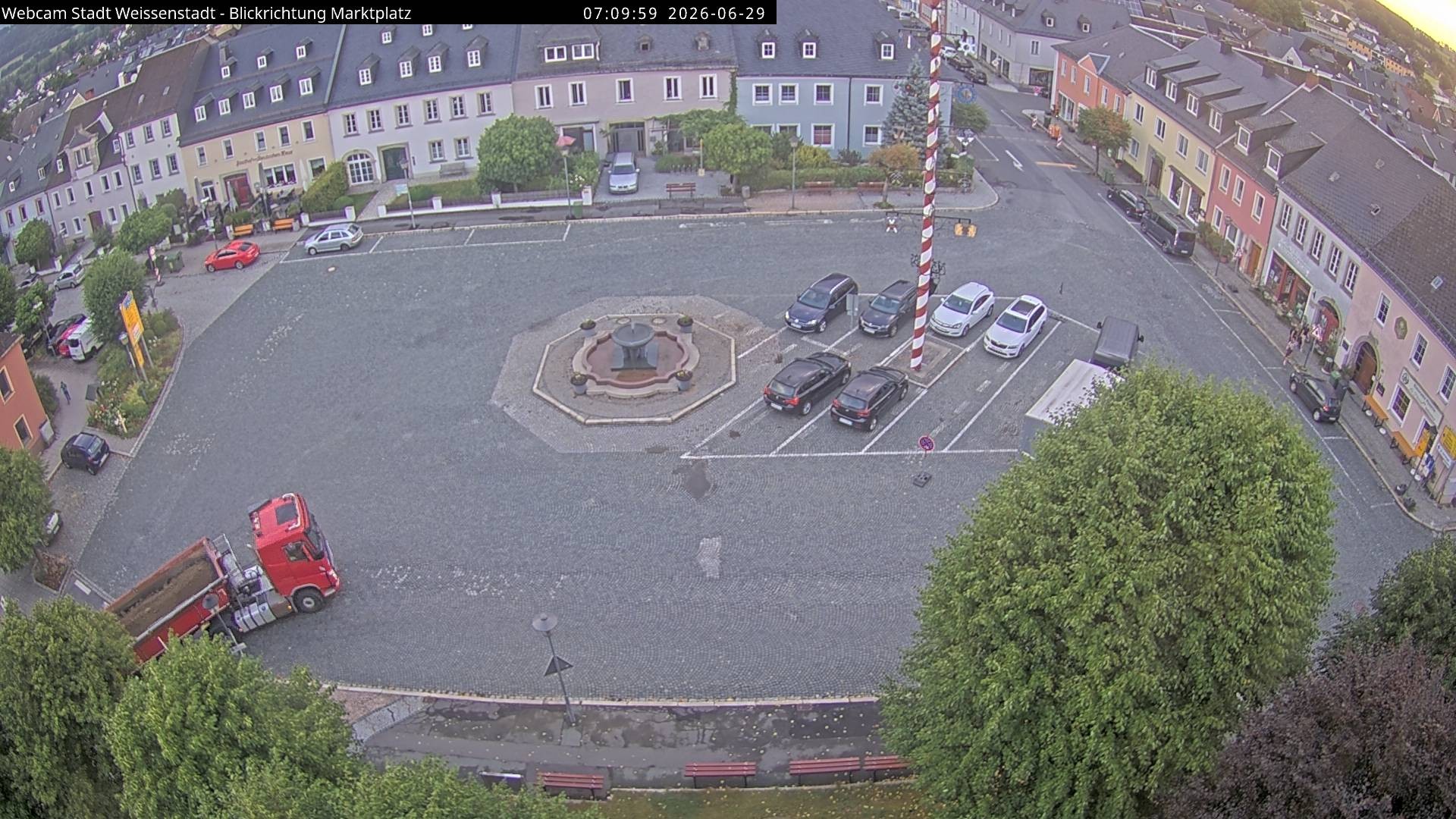 Archiv Foto Webcam Marktplatz Weißenstadt