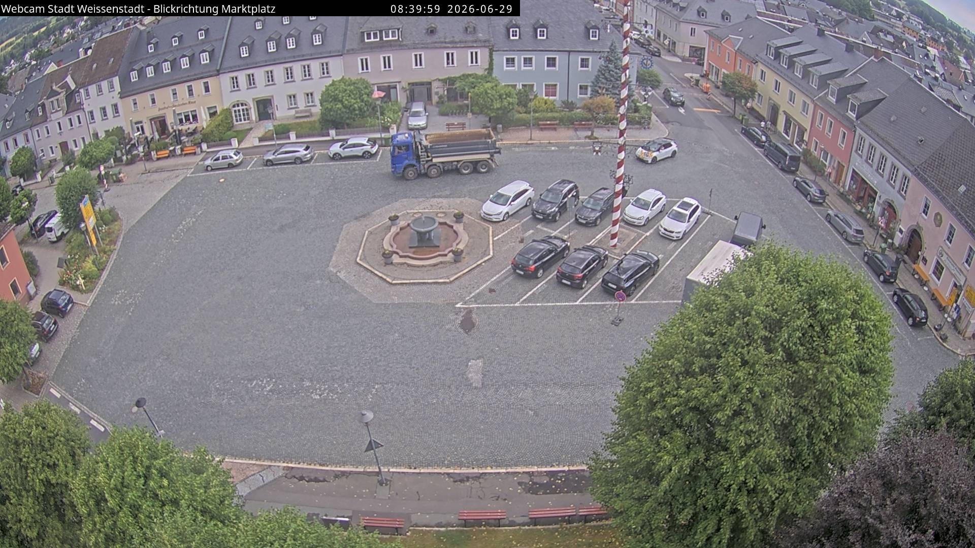 Archiv Foto Webcam Marktplatz Weißenstadt