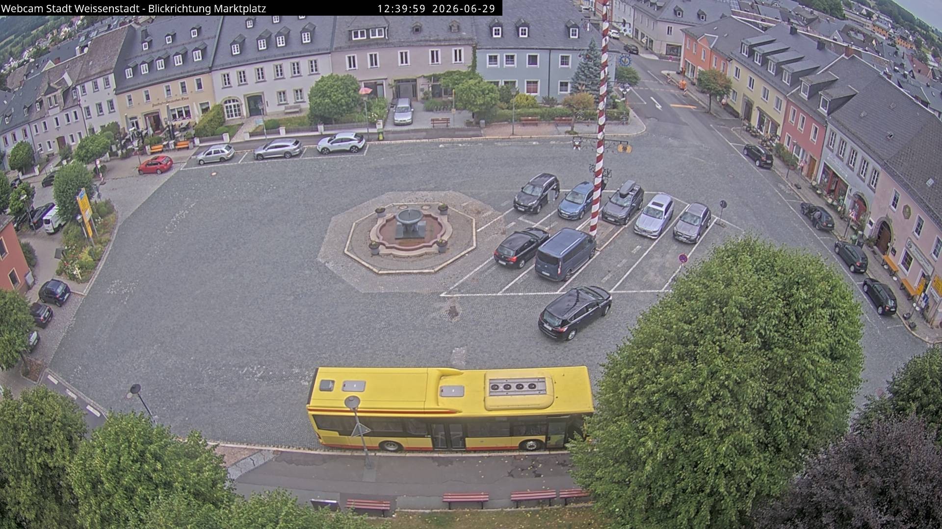 Archiv Foto Webcam Marktplatz Weißenstadt