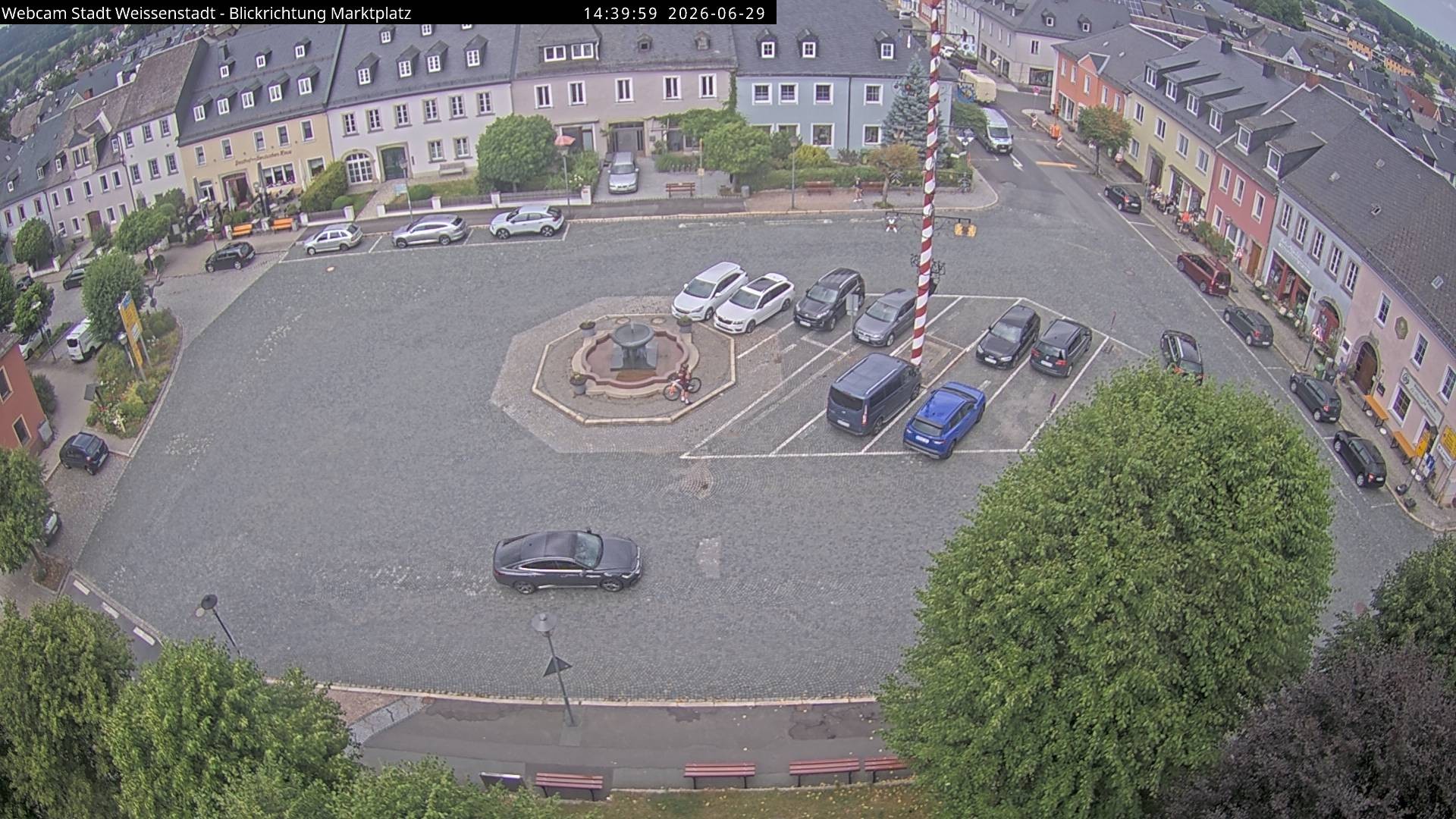 Archiv Foto Webcam Marktplatz Weißenstadt