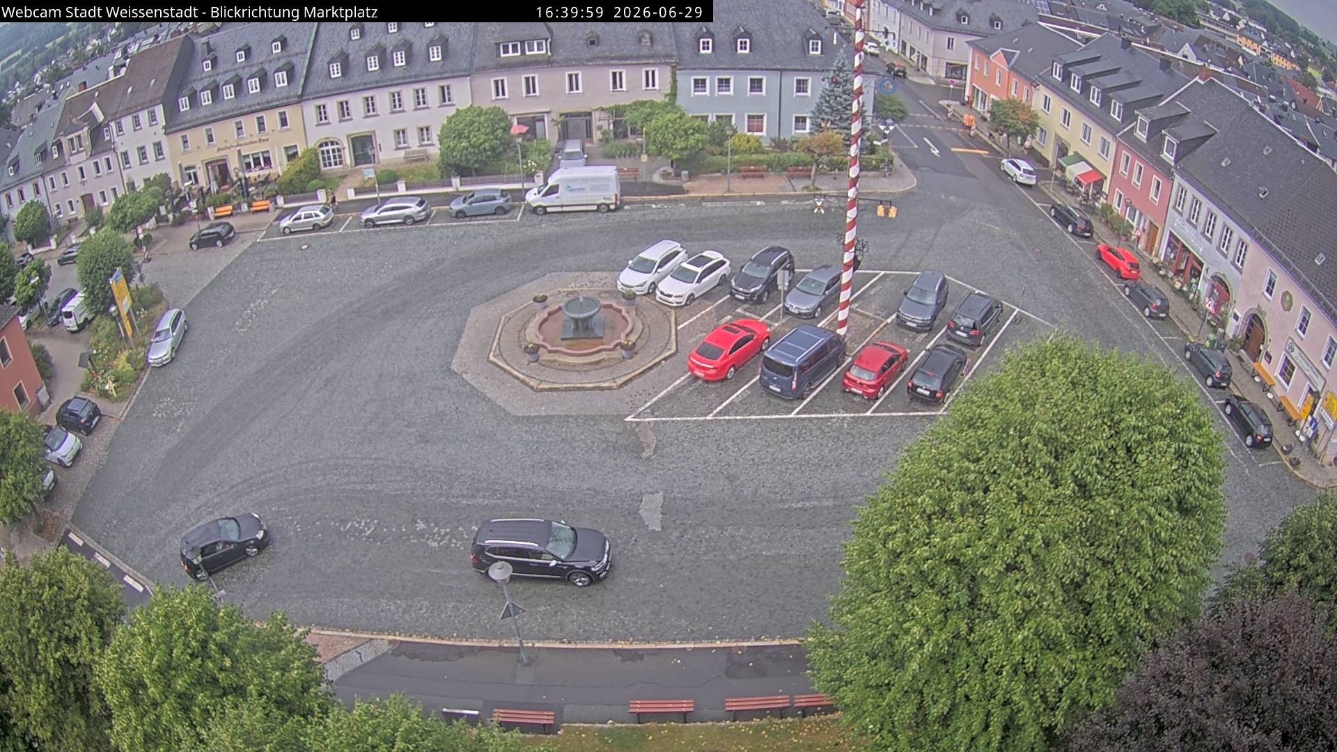 Archiv Foto Webcam Marktplatz Weißenstadt