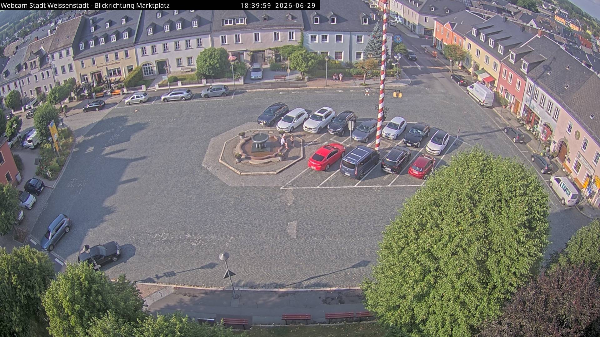 Archiv Foto Webcam Marktplatz Weißenstadt