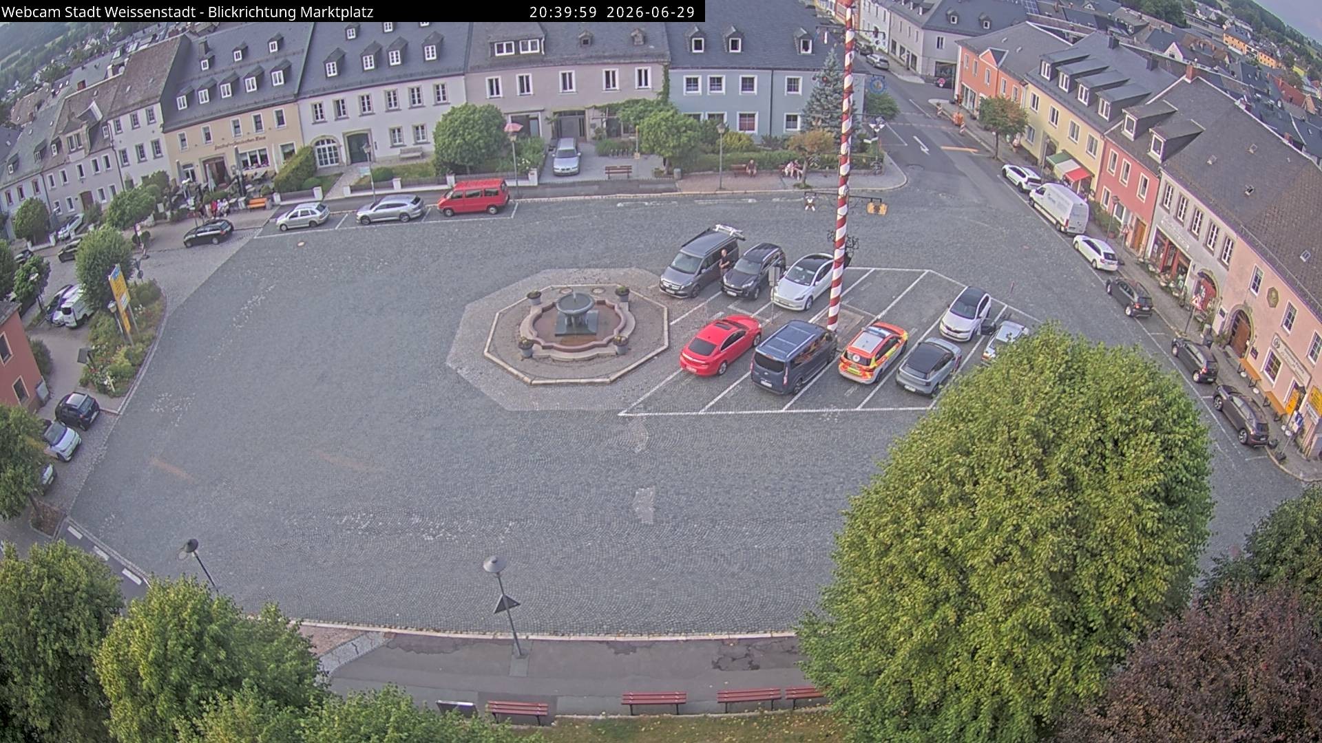 Archived image Webcam Weißenstadt Market Place