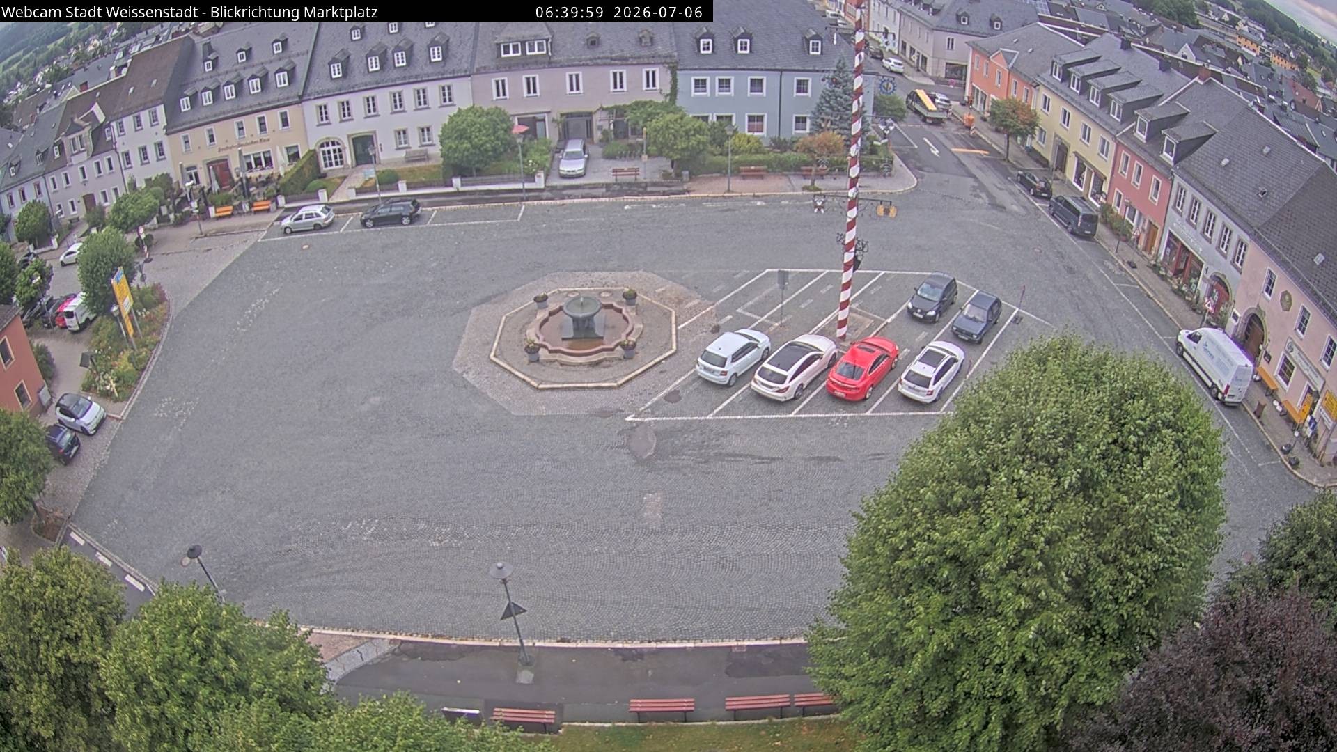 Archiv Foto Webcam Marktplatz Weißenstadt