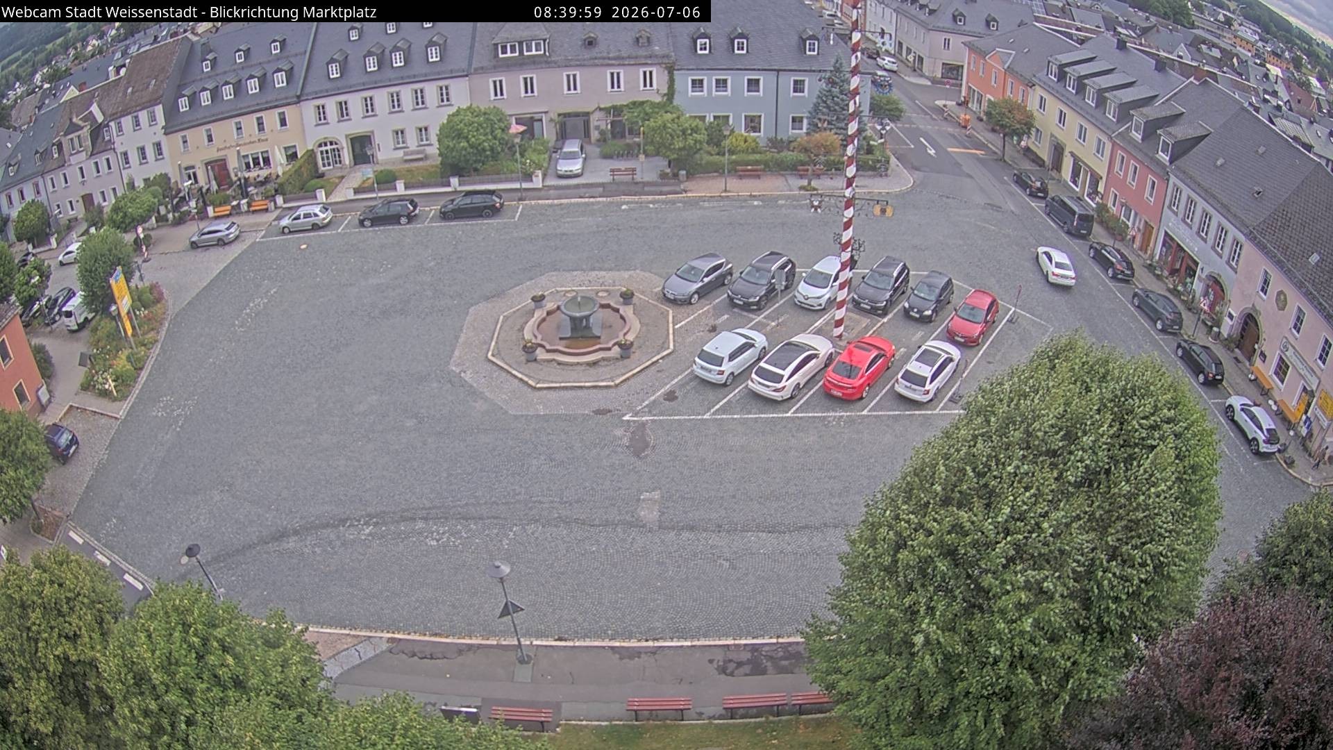 Archiv Foto Webcam Marktplatz Weißenstadt