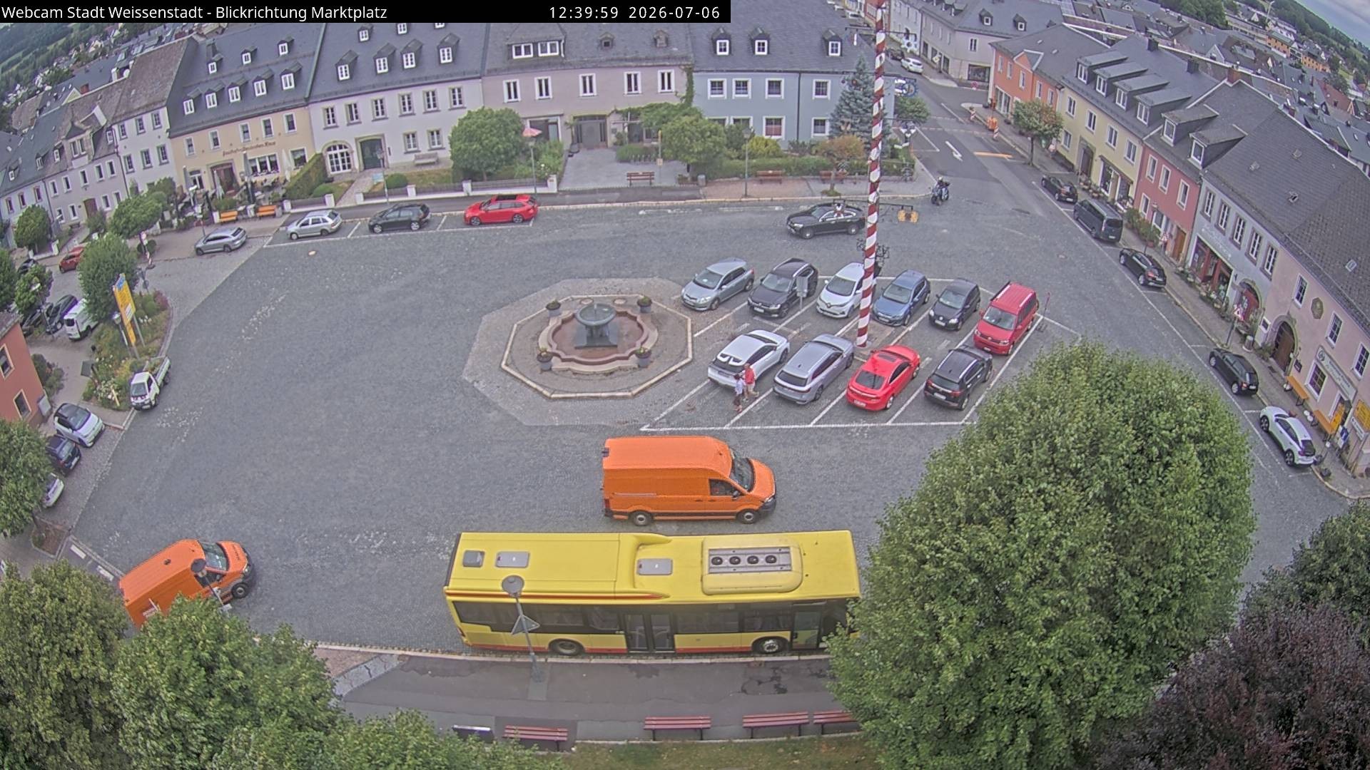 Archiv Foto Webcam Marktplatz Weißenstadt
