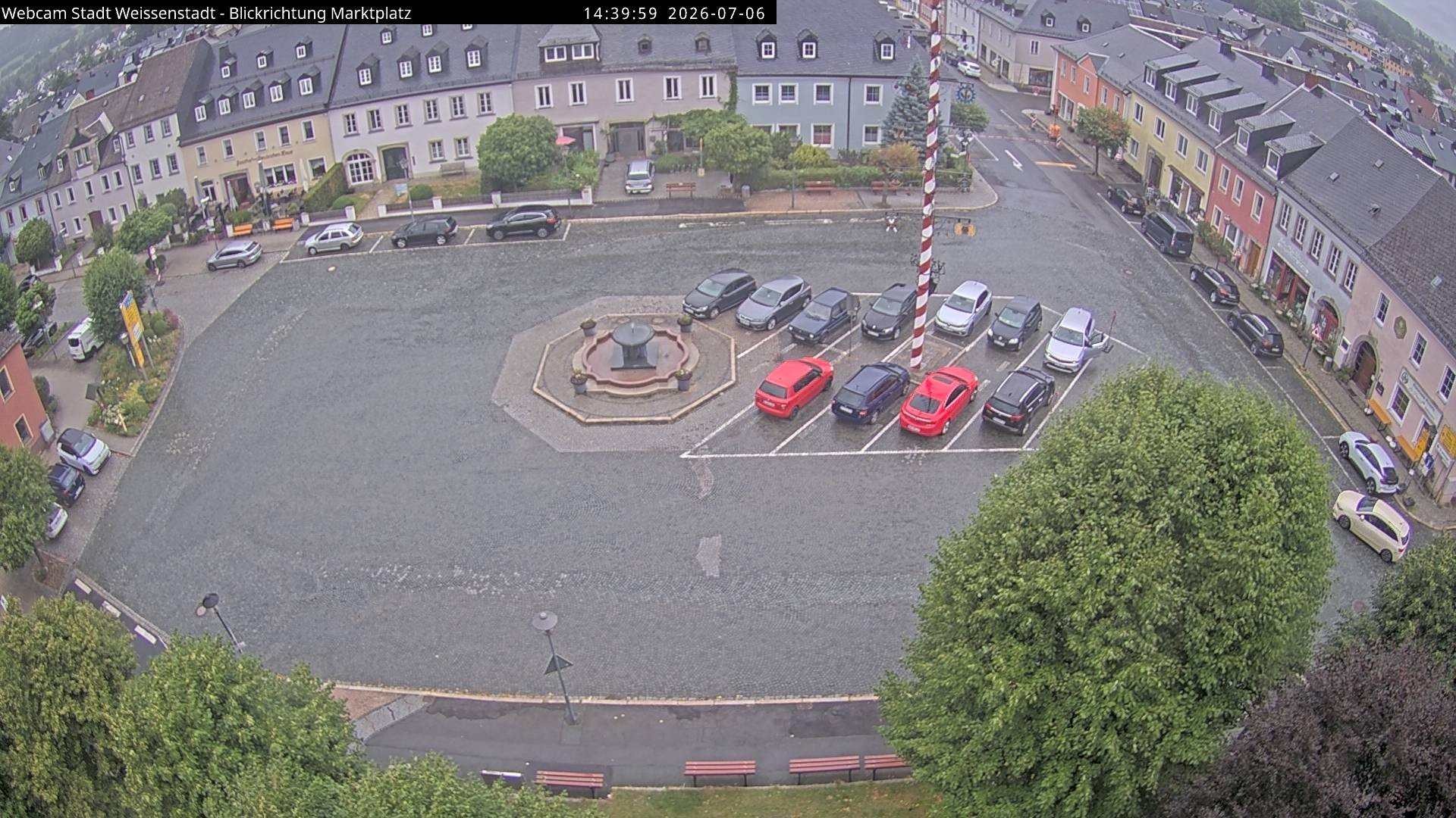 Archiv Foto Webcam Marktplatz Weißenstadt