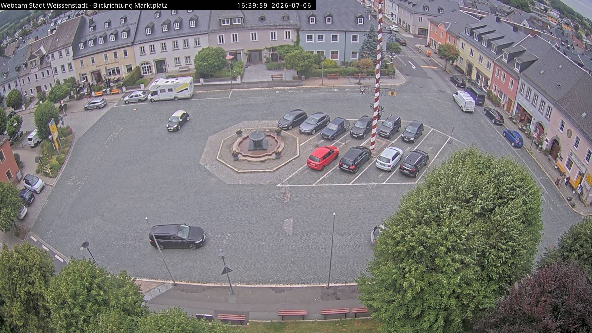 Archiv Foto Webcam Marktplatz Weißenstadt