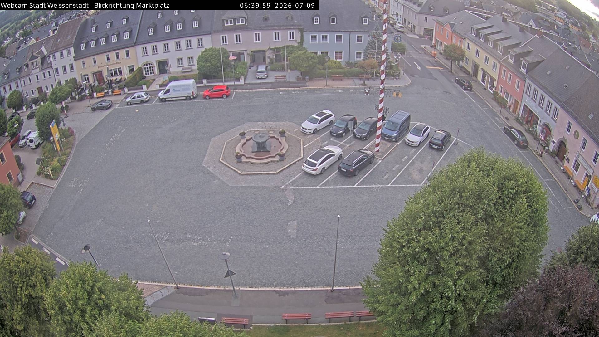 Archiv Foto Webcam Marktplatz Weißenstadt
