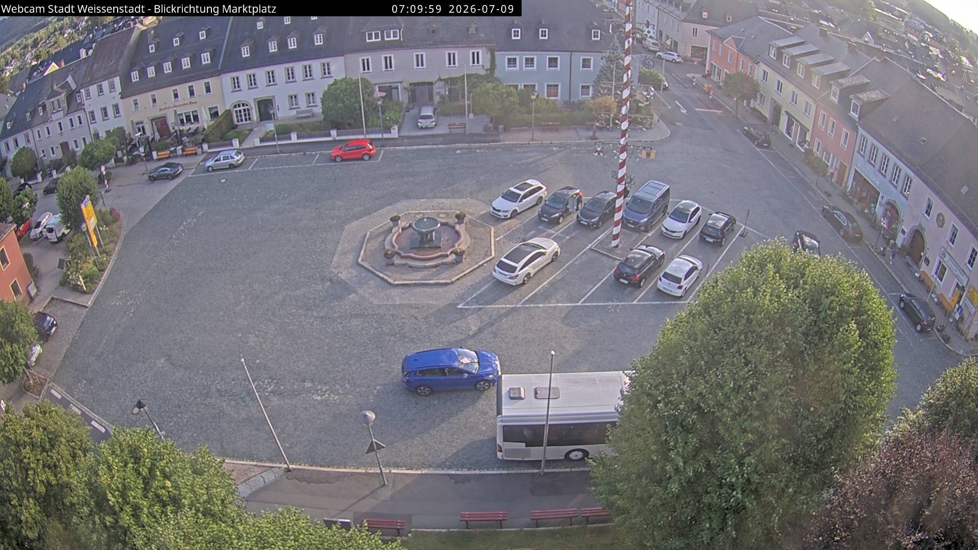 Archiv Foto Webcam Marktplatz Weißenstadt