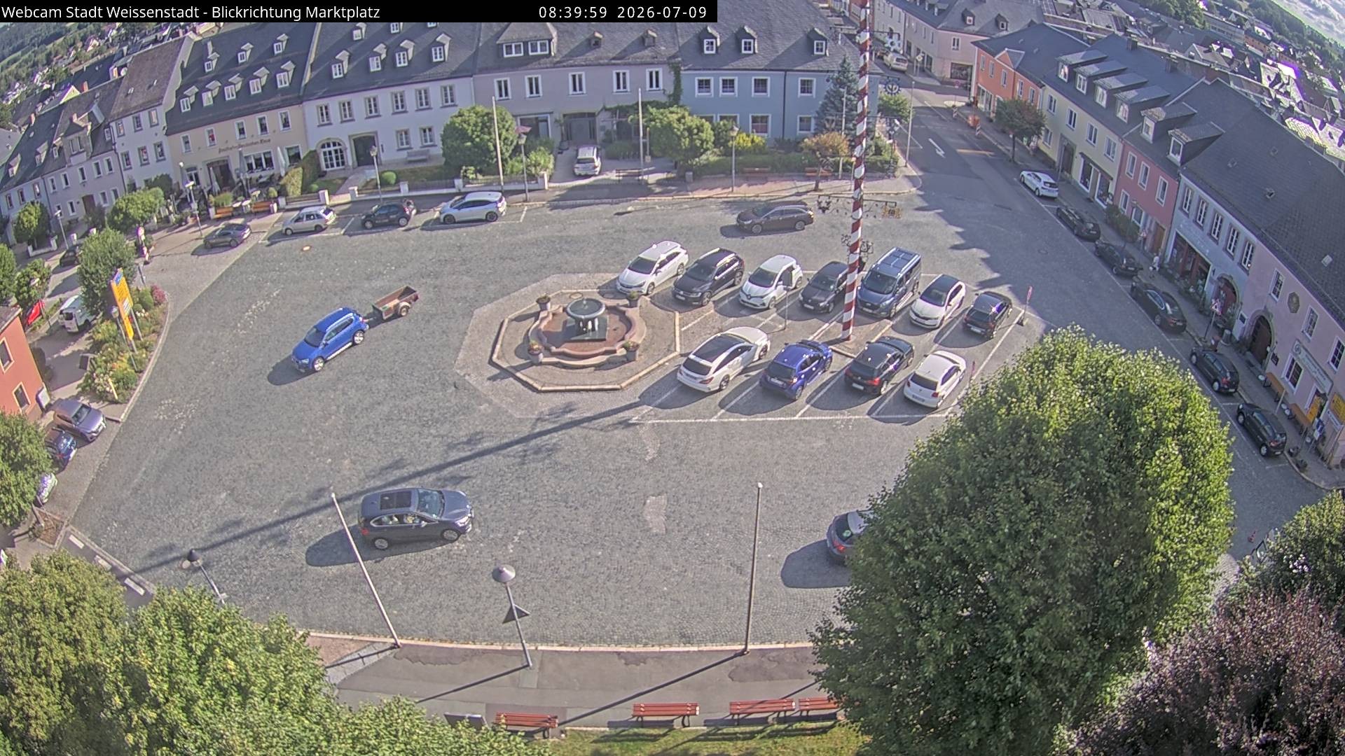 Archiv Foto Webcam Marktplatz Weißenstadt
