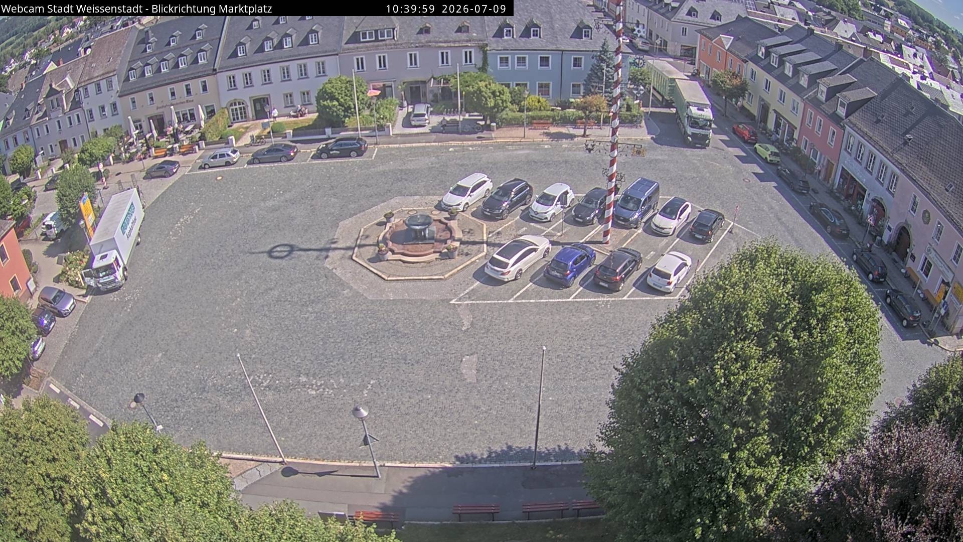 Archiv Foto Webcam Marktplatz Weißenstadt