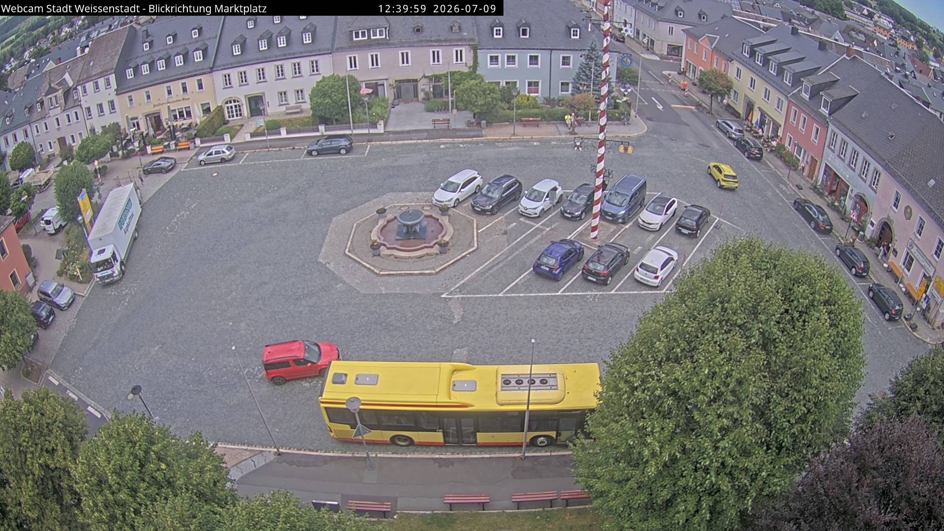 Archiv Foto Webcam Marktplatz Weißenstadt