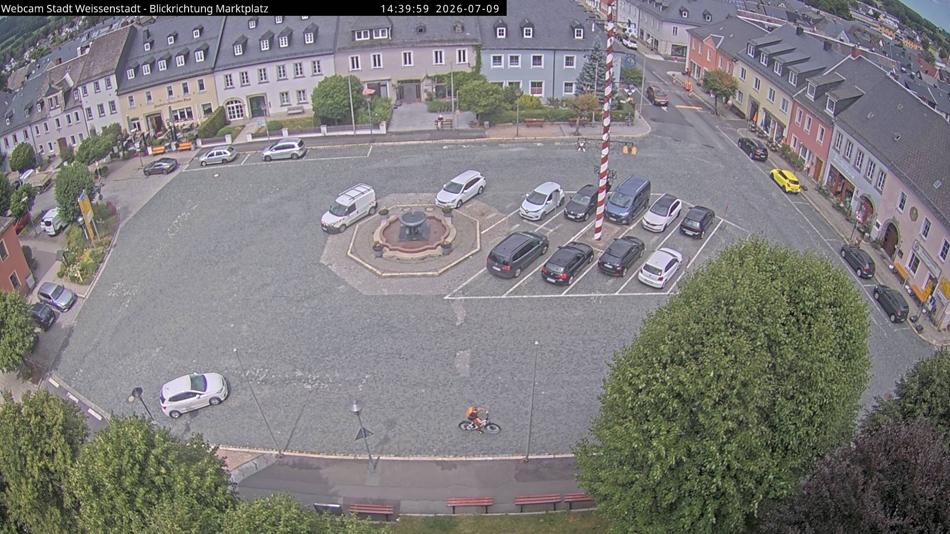 Archiv Foto Webcam Marktplatz Weißenstadt