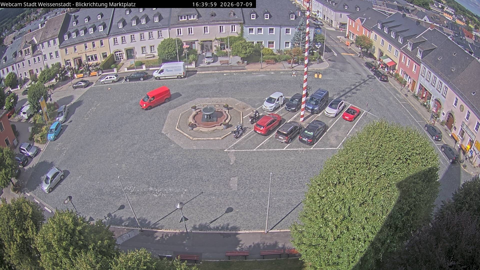 Archiv Foto Webcam Marktplatz Weißenstadt