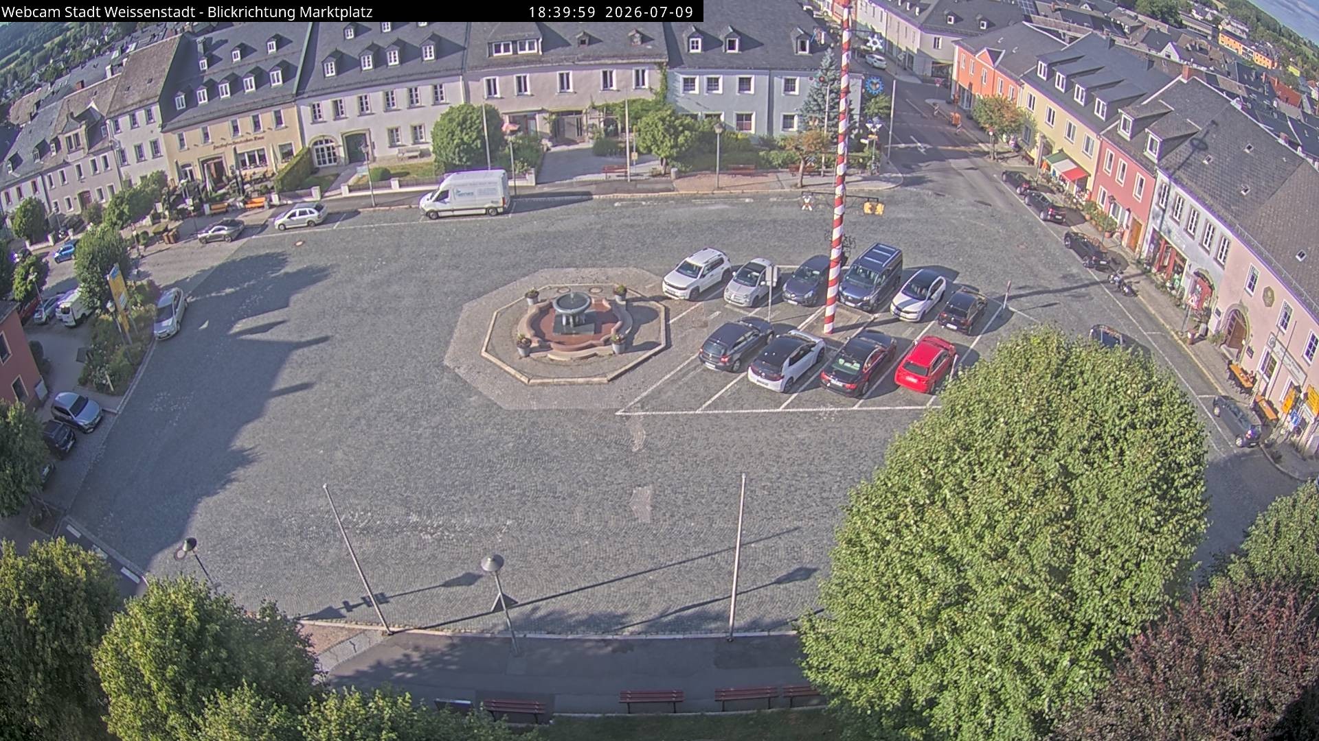 Archiv Foto Webcam Marktplatz Weißenstadt