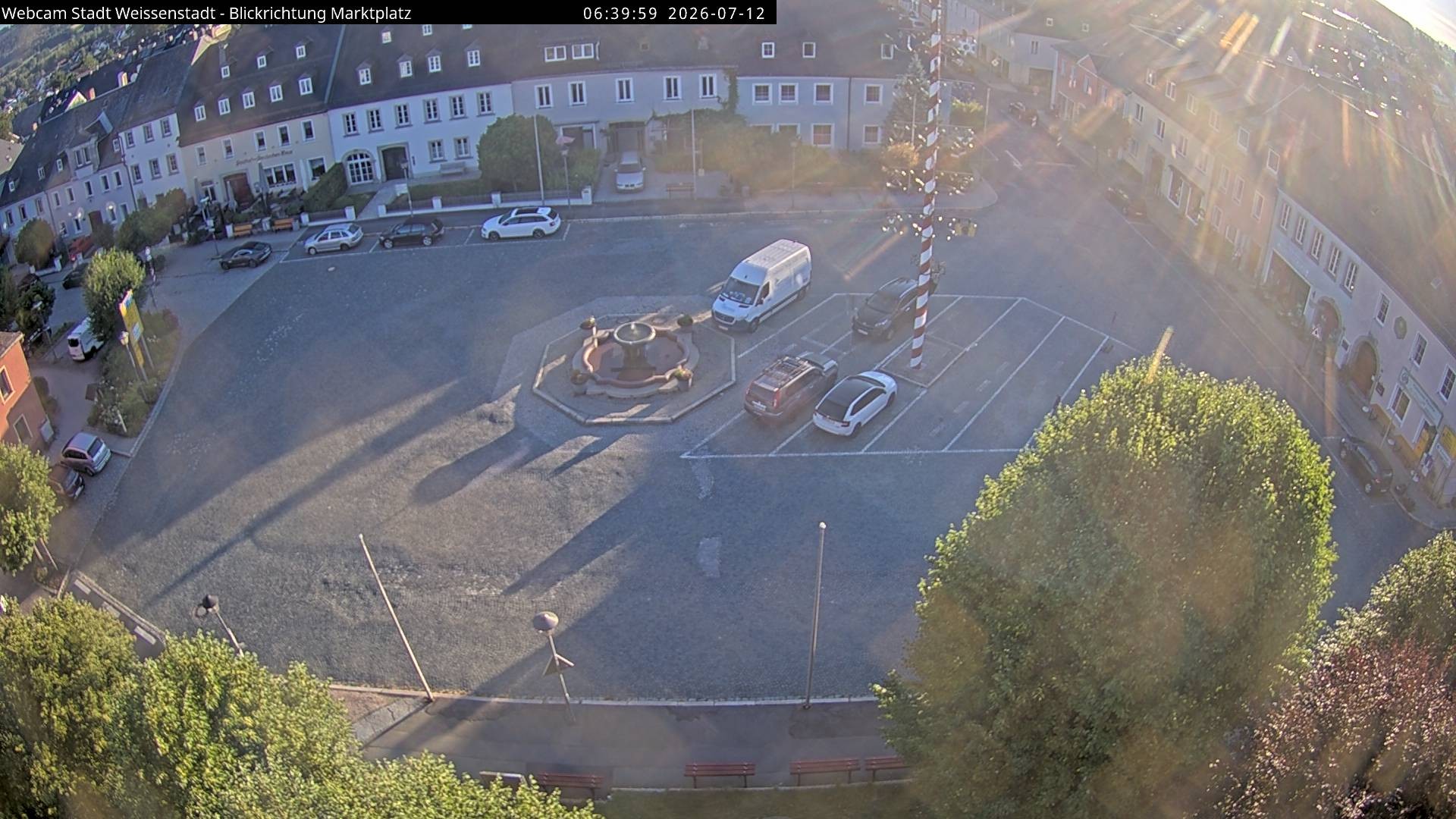 Archiv Foto Webcam Marktplatz Weißenstadt