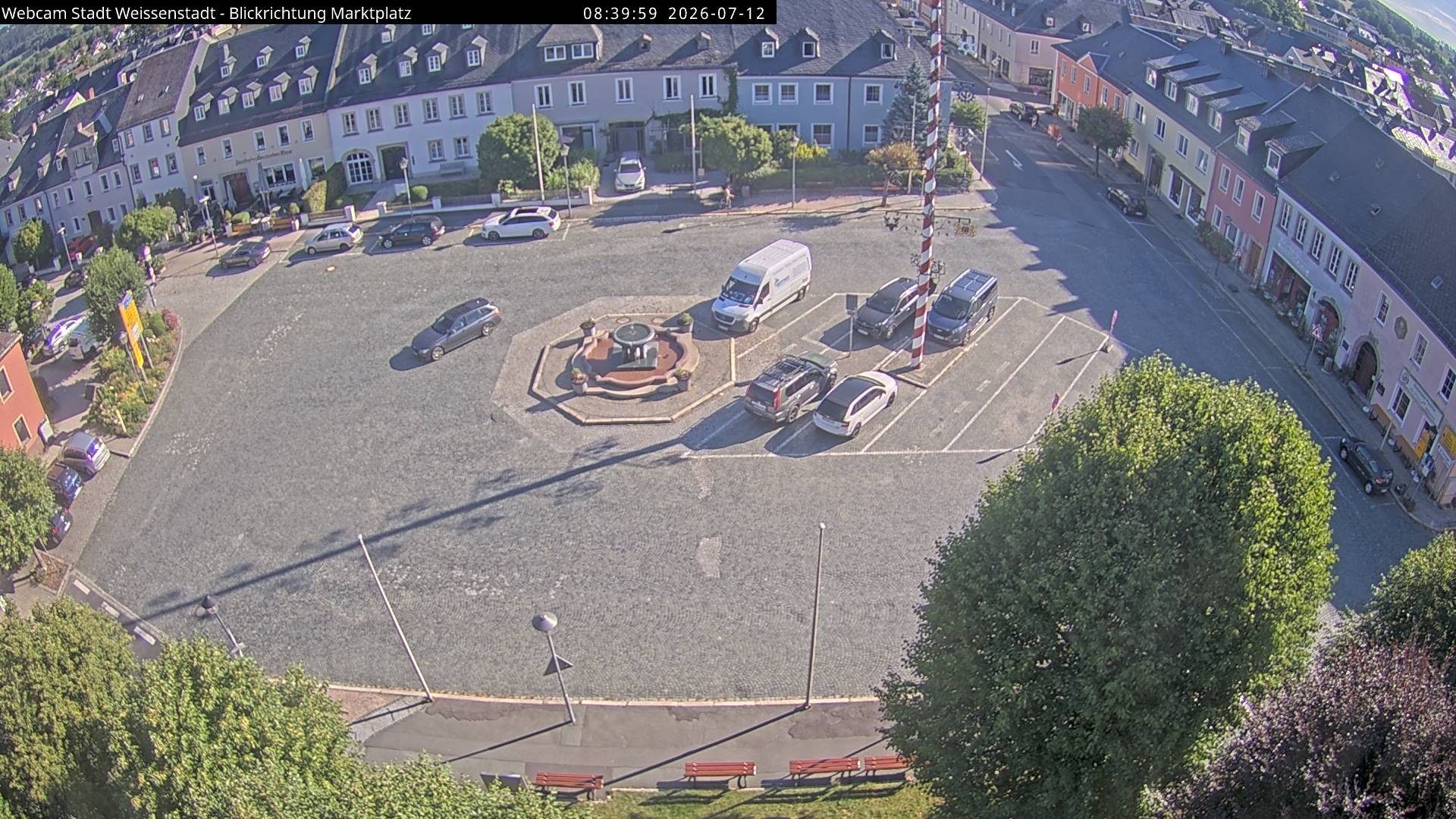 Archiv Foto Webcam Marktplatz Weißenstadt