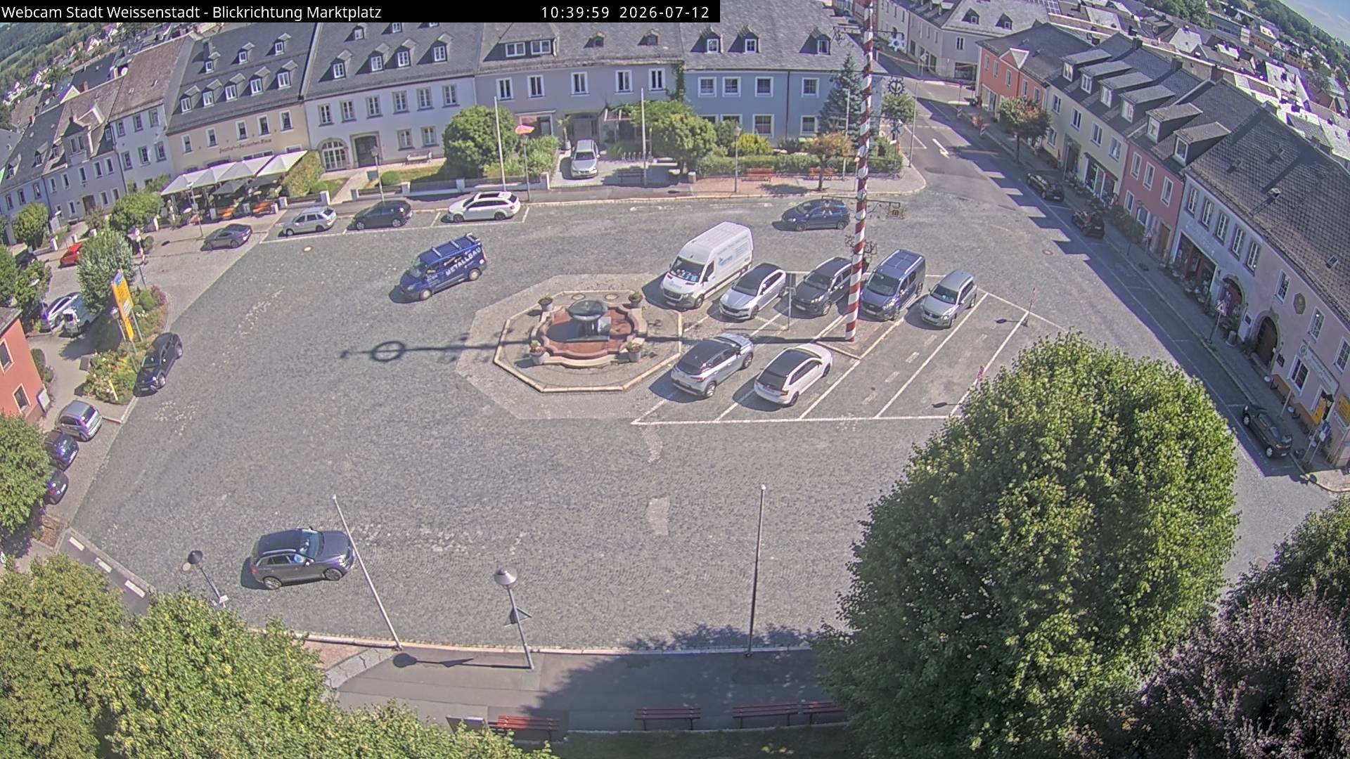 Archiv Foto Webcam Marktplatz Weißenstadt