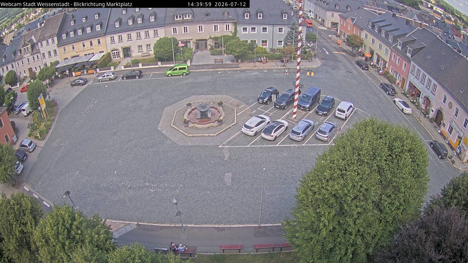 Archiv Foto Webcam Marktplatz Weißenstadt