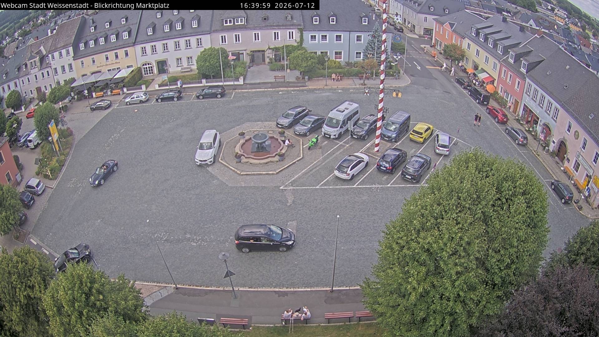 Archiv Foto Webcam Marktplatz Weißenstadt