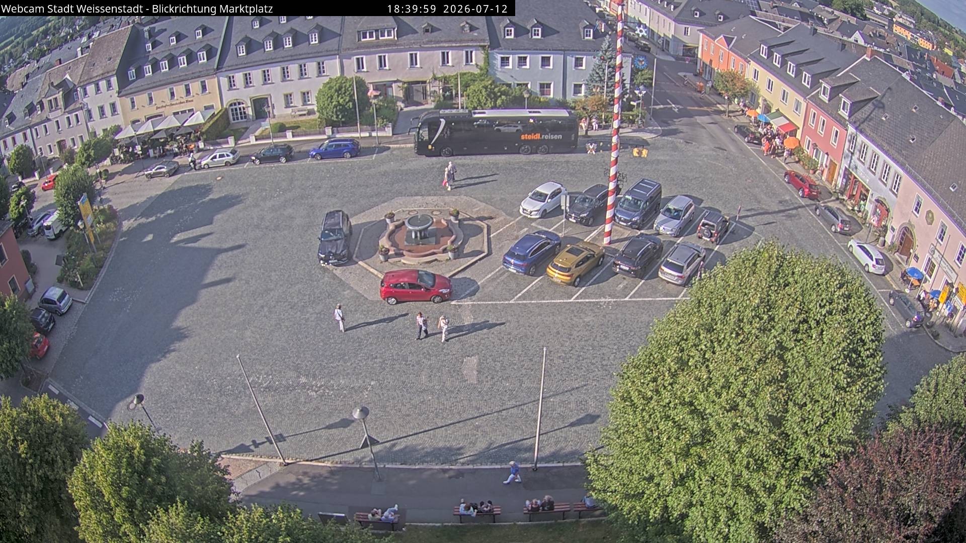 Archiv Foto Webcam Marktplatz Weißenstadt