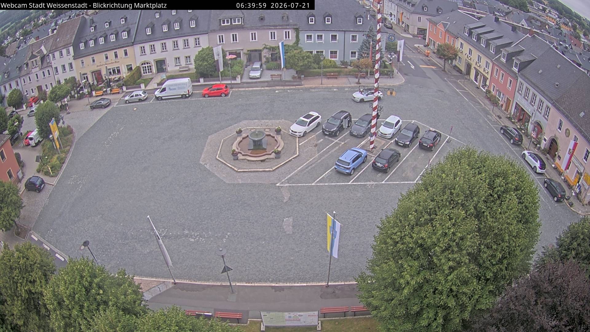 Archiv Foto Webcam Marktplatz Weißenstadt
