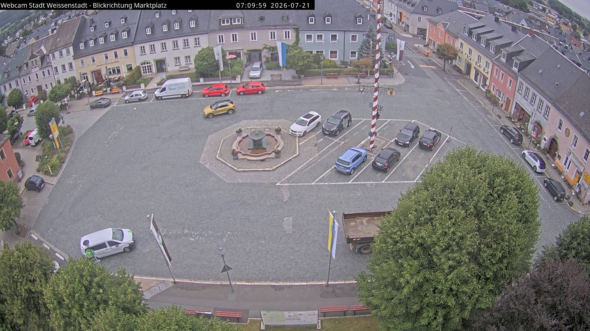 Archiv Foto Webcam Marktplatz Weißenstadt