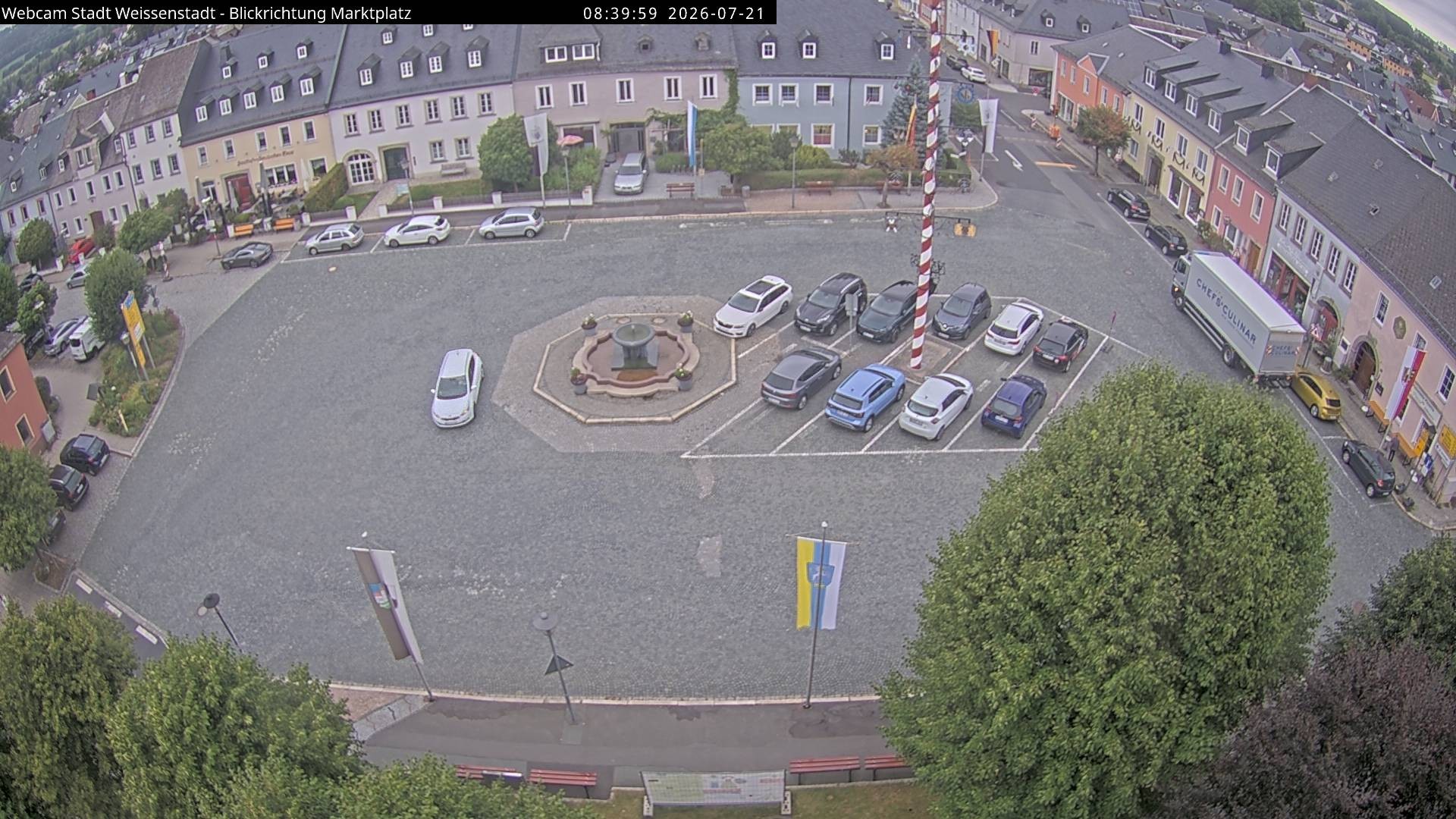 Archiv Foto Webcam Marktplatz Weißenstadt