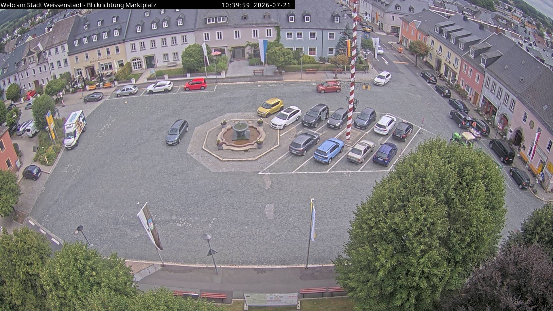 Archiv Foto Webcam Marktplatz Weißenstadt