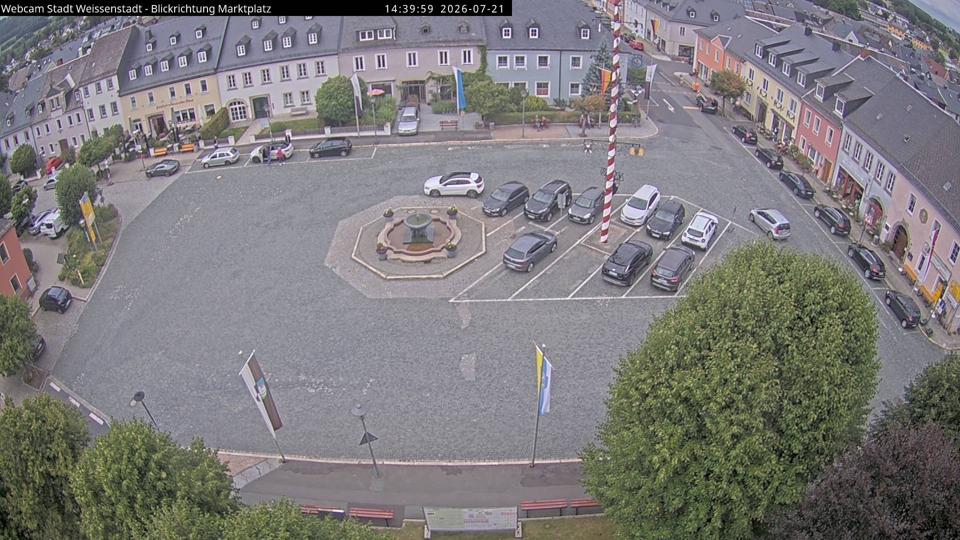 Archiv Foto Webcam Marktplatz Weißenstadt